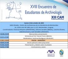 Programa Encuentro de estudiantes de Archivología
