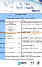 Programa X Jornada de Archivos Municipales